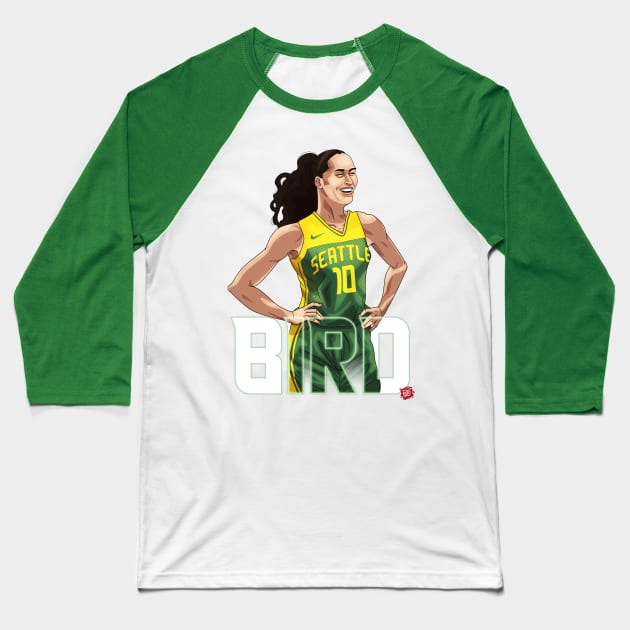 Sue Bird #2 Baseball T-Shirt by Vallegrito